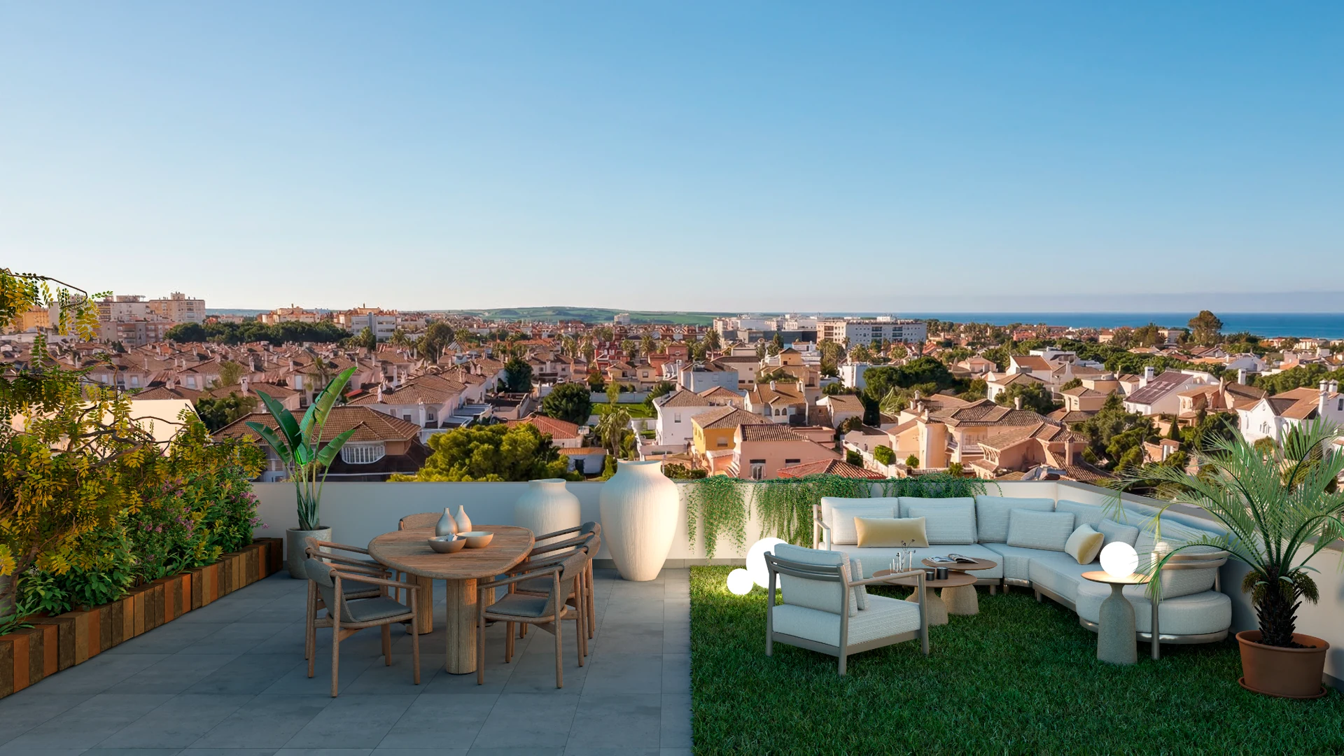 Terraza de ático de Real de la Isla